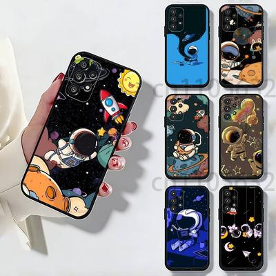 Astronaut Cute Kid Phone Case for Samsung Galaxy A73,23,53,33,14,24,13,72,22,52,32,54,A34 Soft Cover