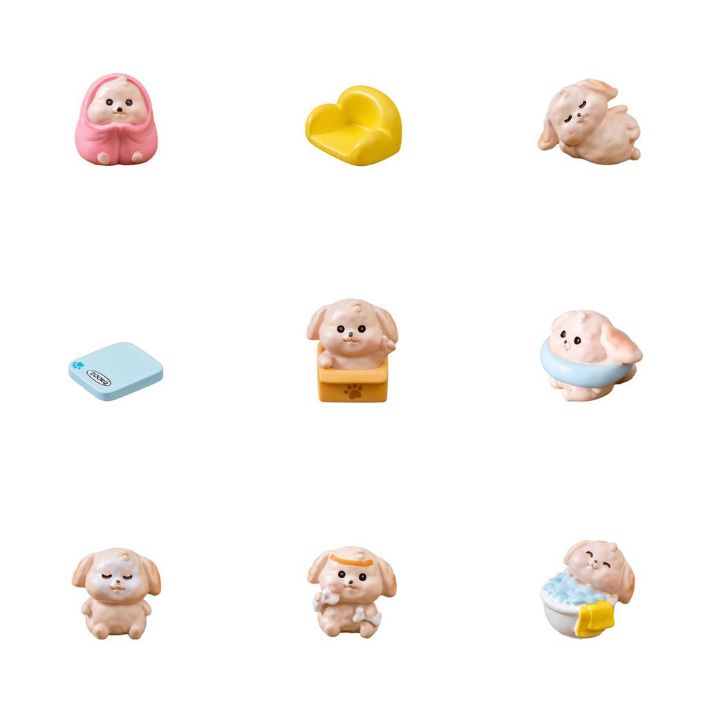 Cute Dog Figurine Blind Box Set Ideal For Car Decor And Mini Garden Ornaments