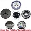 EPQ2   For Benz AMG Mercedes Benz W204 W124 W201 W202 W212 W220 W205 57mm Star Flat Hood Bonnet Logo Emblem Badge automobile Accessorie