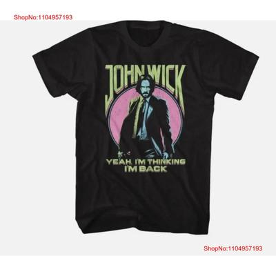 John Wick Yeah Im Thinking Back T Shirt Vintage Washed Versatile Streetwear Designer Clothes Soft Unisex Graphic Comfortable