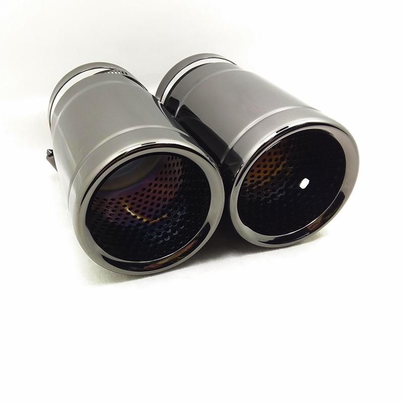 Stainless Steel Titanium Black Tailpipe for Tiguan, A1A3, CC, A6L, Wrangler, CX3, CX4, CX5, and Yihu.