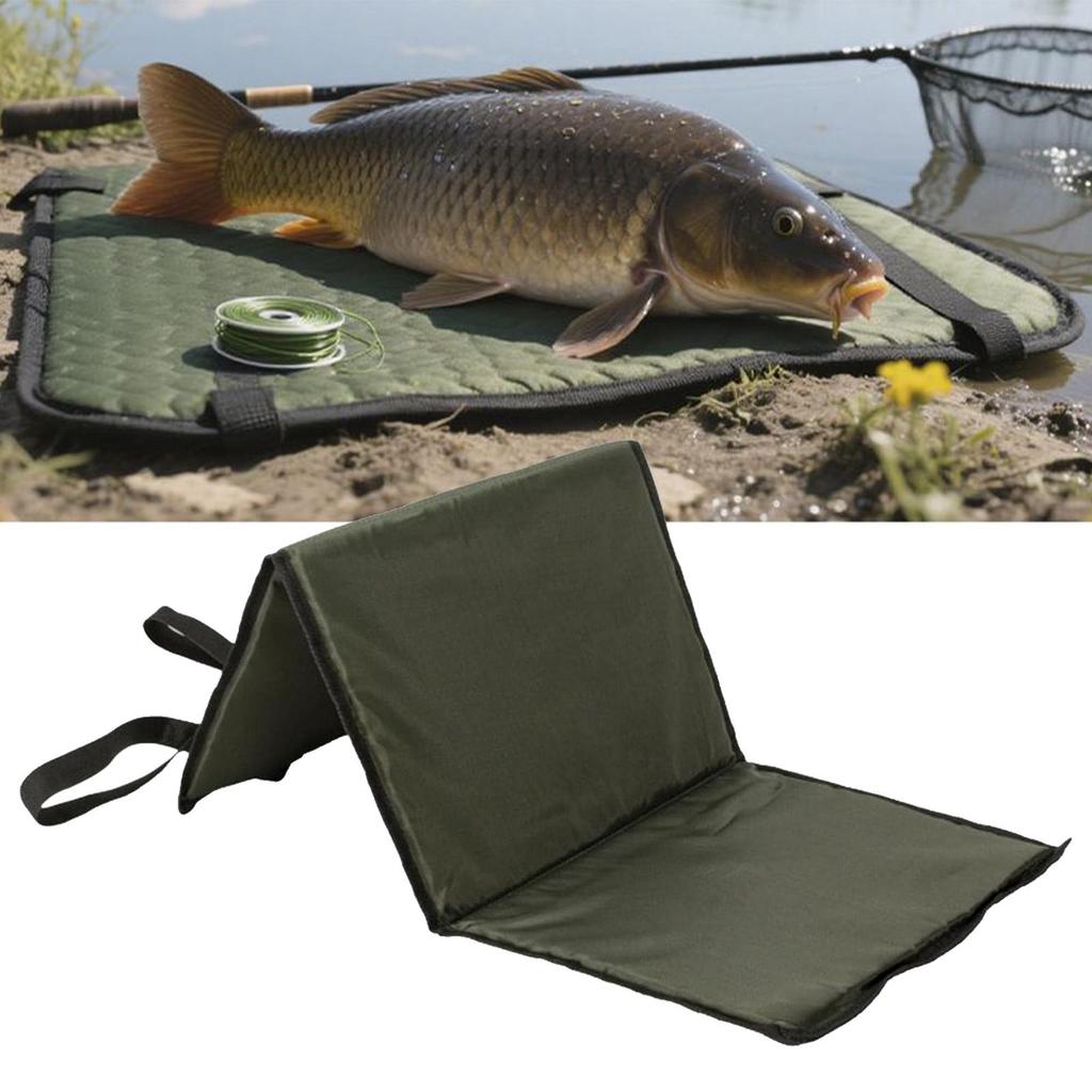 3-Voudige Landingsmat Karpervissen Onthaakmat Visbescherming Onthaakmat Draagbare Visuitrusting Accessoires 80x35CM