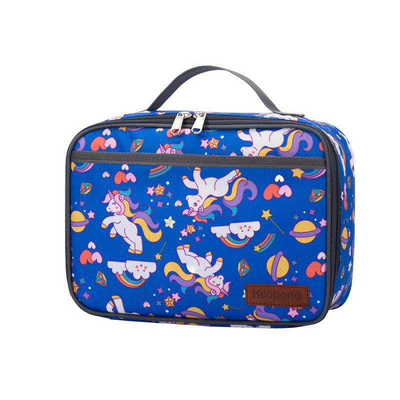 New Fashion Leopard Print Lunch Tote Bag Printed Student Bento Box Carrier Meal Bag for School Office