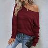 Women's T-Shirt Vintage Floral Print Round Neck Loose Long Sleeve Mid-Length Thumb Leak Top
