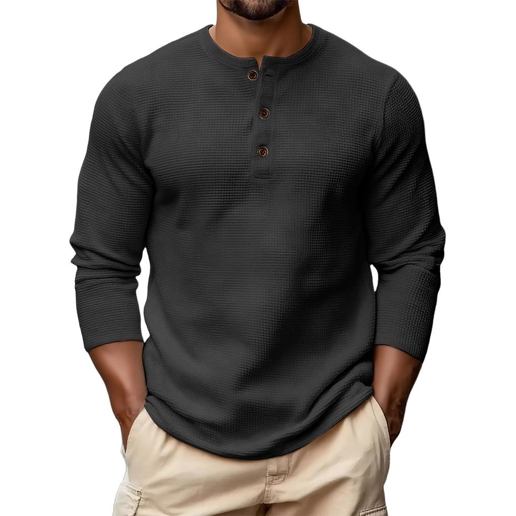Men's Hoodie Loose Long Sleeves Round Neck