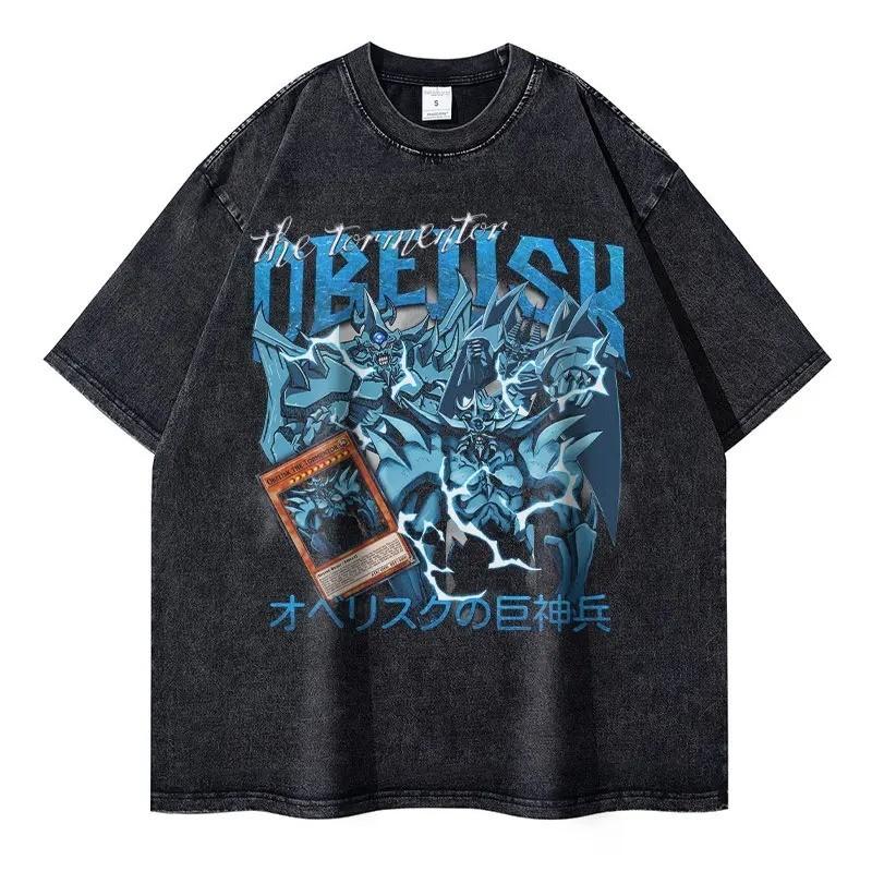 YuGiOh T Shirt Dark Magician Girl Vintage Washed Anime Manga Retro Streetwear XL