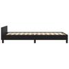 Bed Frame with Headboard Black 90 x 200 cm Faux Leather