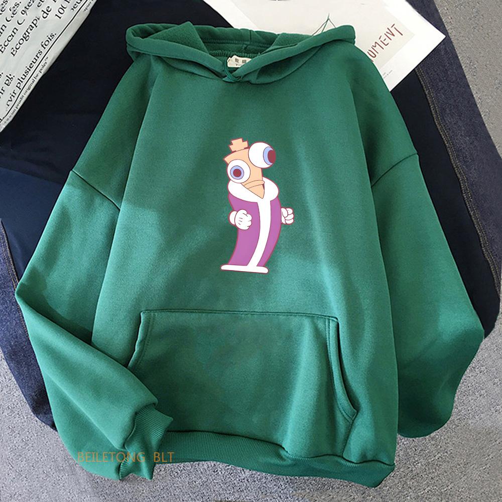 Movie The Amazing Digital Circus Horror Style Hoodies Women Winter Warm Casual Sweatshirt Long Sleeve Hooded Pullovers Cartoon