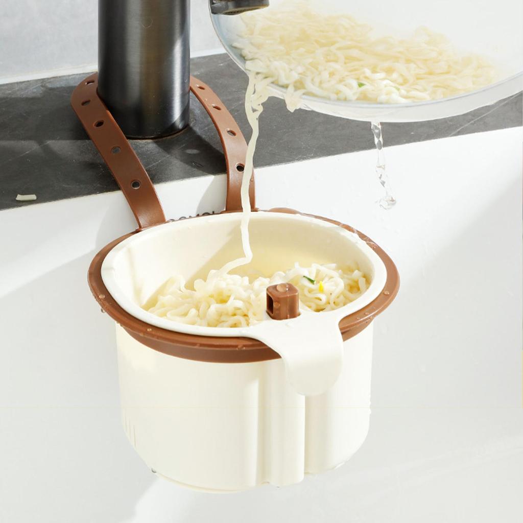 Automatic Dumping Sink Strainer Basket Adjustable Kitchen Food Catcher Vegetable Drain Shelf Sink Storage Holder Sponge Rack