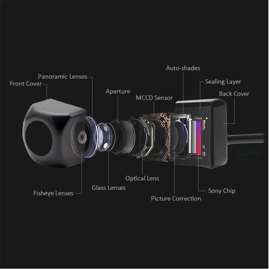 170° 1080P HD Fisheye Lens Star Night Vision Car Reverse Backup Rear View Camera