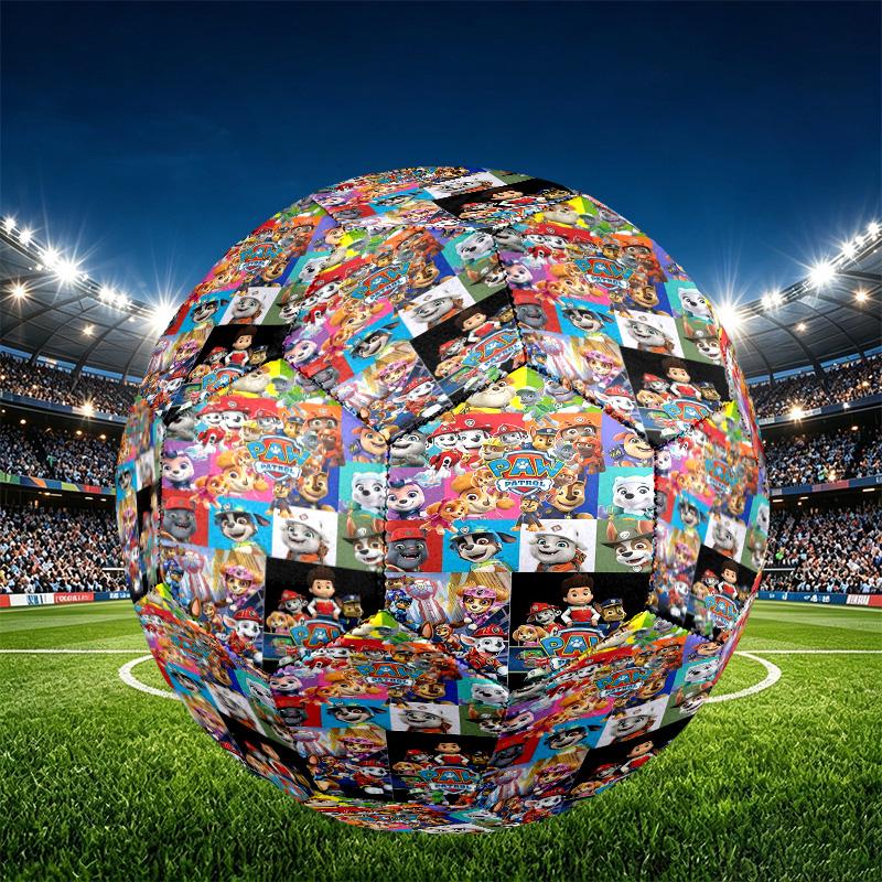 PAW Patrol Print Size 5 Soccer Ball, PU Wear Resistant Football for Match Training and Daily Practice, Birthday Gift for Soccer Fans