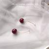 Japanese and Korean Red Cherry Cherries Earrings, Sweet Temperament, Versatile Personality, Fashion, Niche Design Earrings