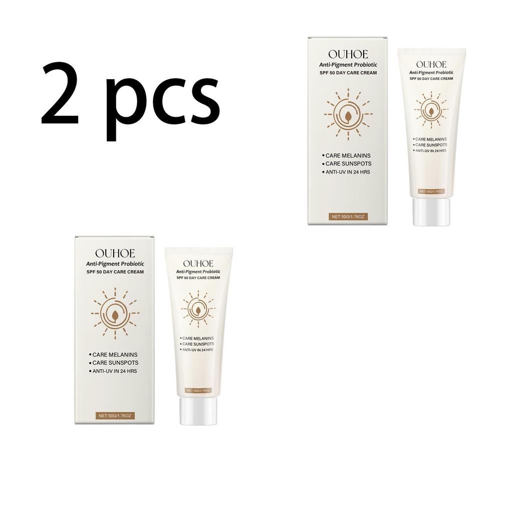 OUHOE Protective Moisturizing Cream ,Outdoor Hydrating Skin Brightening Even Skin Tone Care Refreshing Sunscreen Lotion For Face 50g