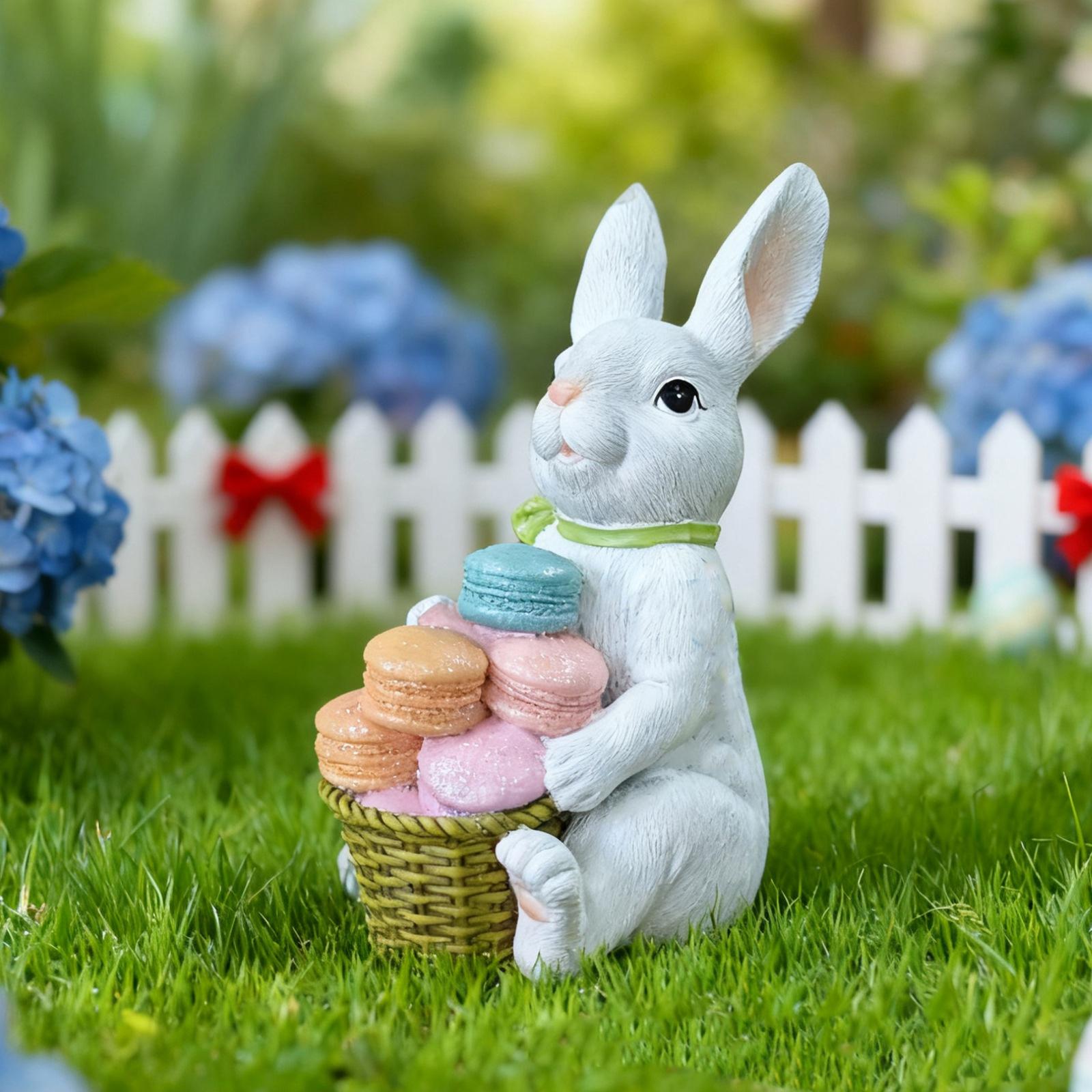 Садовая фигурка для улицы Креативное изделие из смолы для патио Сельские Пасхальные украшения