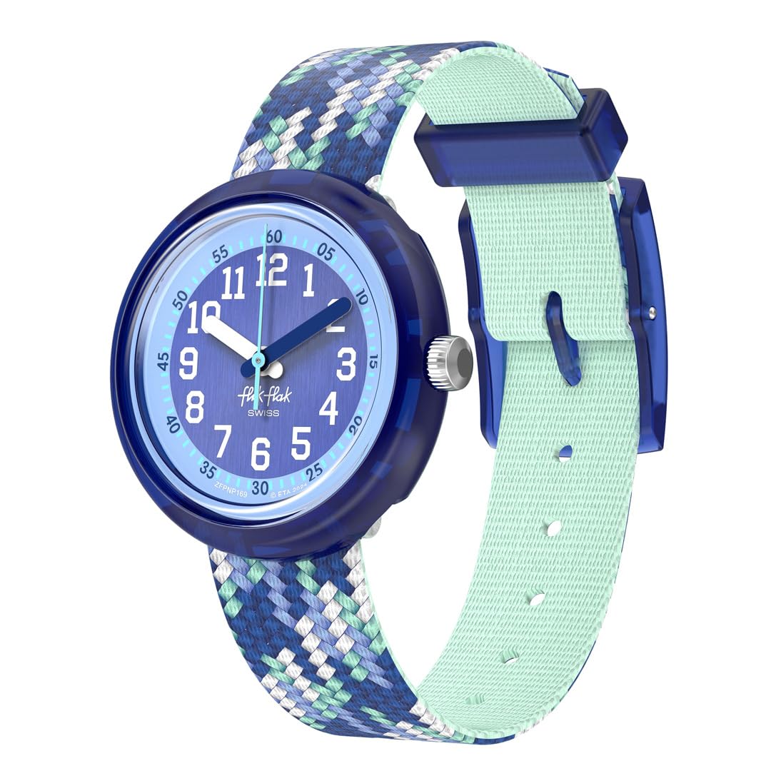 

Watch Flick Flak BRAID IN BLUE FPNP169 Boys Blue [Swatch] синій