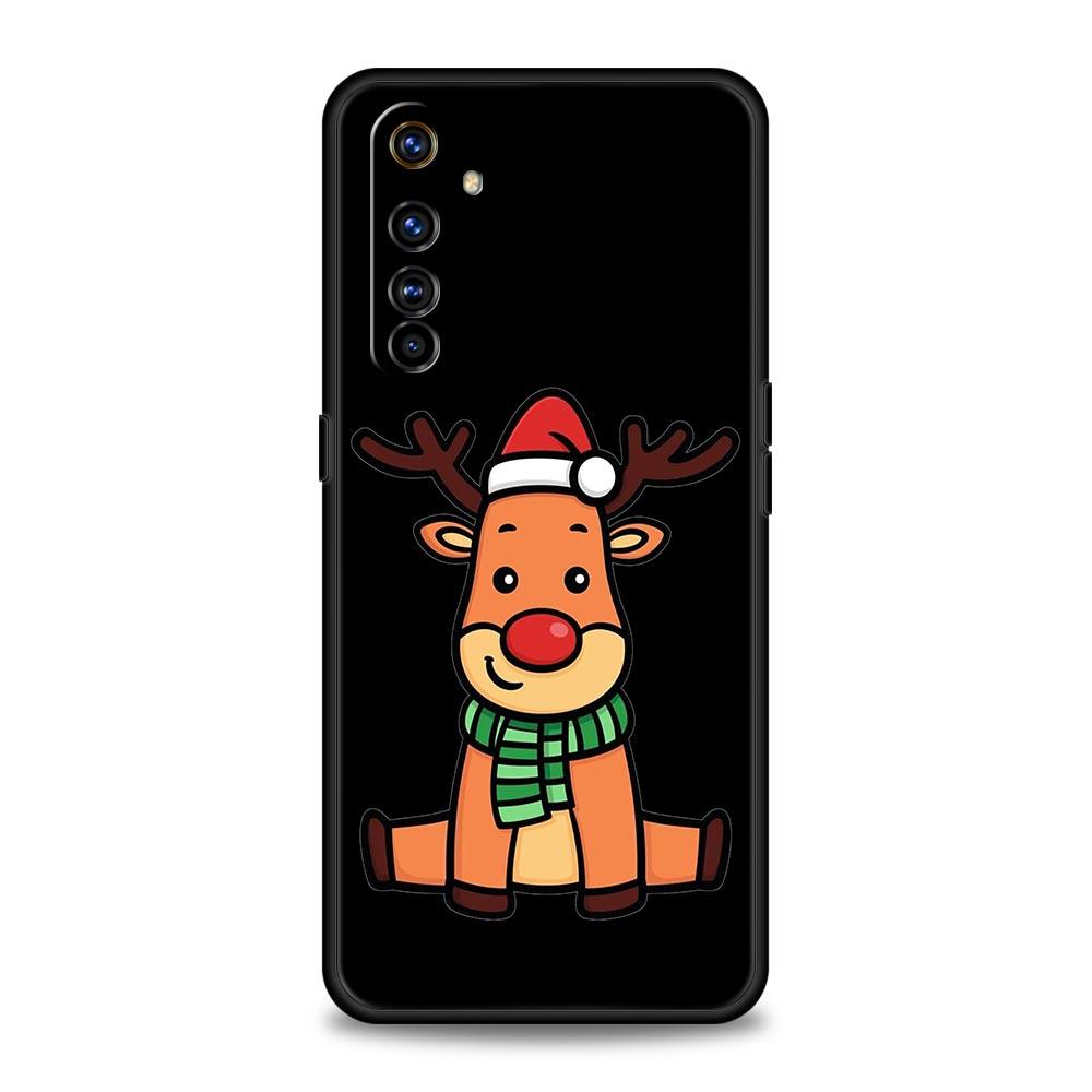 Phone Case For Realme 12 11 10 9 8 5G 7 6 GT5 GT3 GT2 Pro Plus C21 C11 C25 C35 GT Neo 2 3 3T 5 Cover Christmas Santa Claus