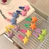 Star Snap Hair Clip Y2K Non-slip Colorful Hair Barrettes Metal Sponge Star Shaped Hairpins Cute Hair Clip for Teen