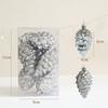 Christmas Nordic style Christmas electroplating gift box pendant Christmas tree star decoration pine cone box pendant