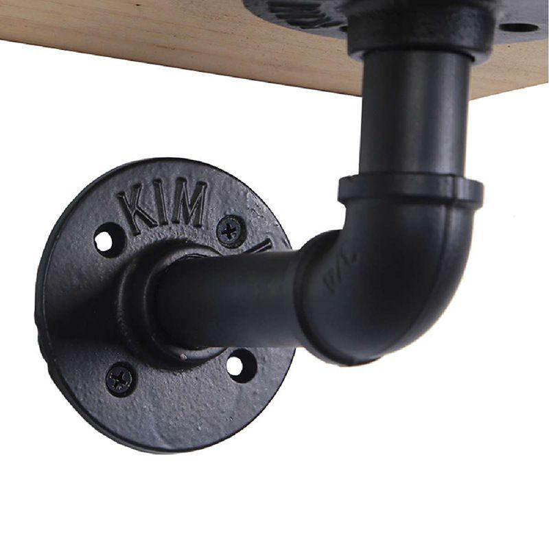 Železný trubkový regál dekorace na zeď vintage průmyslový design