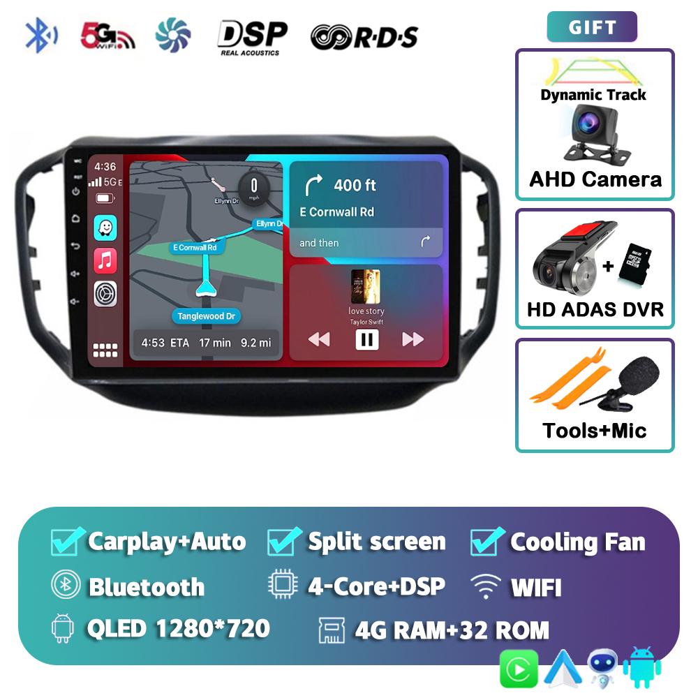 Android 14 Carplay Auto Car Radio For Chery Tiggo 5 2014 2015 - 2019 2020 GPS Multimedia Player Stereo WIFI+4G 360 Camera DSP BT