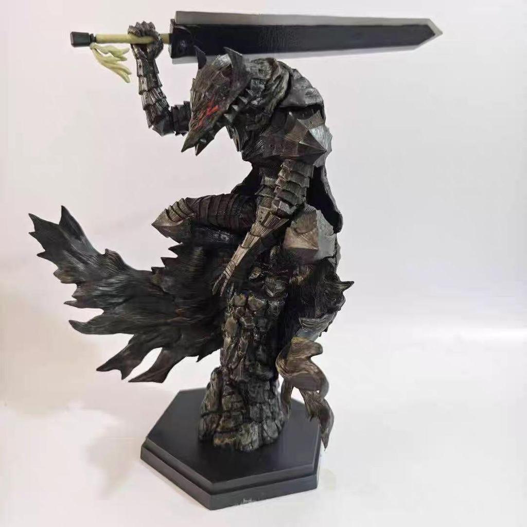 In-Stock Anime Berserk Guts Berserker Armor Action Figure with Interchangeable Mask.
