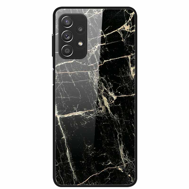 For Samsung A52 5G 4G Cases A52s 5G Tempered Glass Hard Back Cases For Samsung Galaxy A52 5G Phone Covers Funda A 52s 2022 A528B