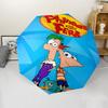 1pc Phineas Ferb Umbrella, Sun Protection, And UV Shielding. It Has Eight Sturdy Ribs for Outdoor Use And Perfect As a Holiday Gift