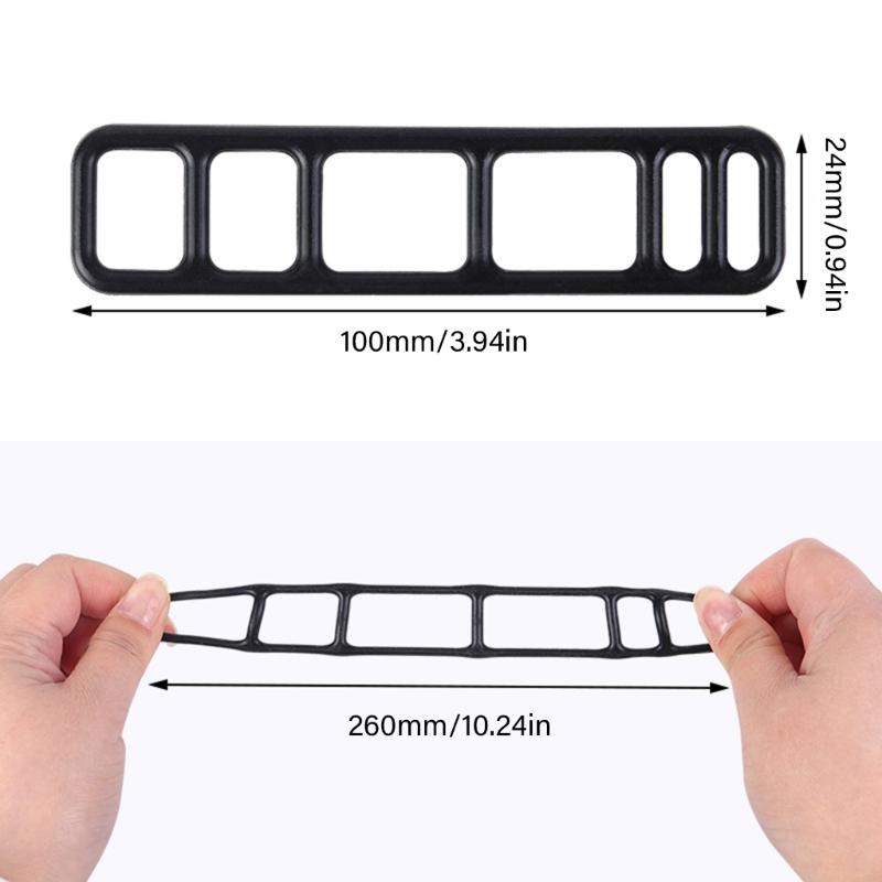1 Set Fahrräder Silikonband Radfahren Lenkerhalter Halter Elastikband Bandagen Gürtel Fahrräder Licht Ersatzhalterung