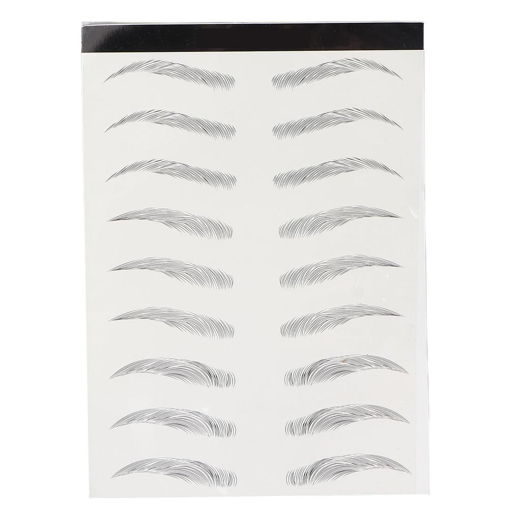 Eyebrow Tattoos Stickers 6D Nature Waterproof Temporary Tattoo Eyebrow for Eyebrow Grooming Shaping