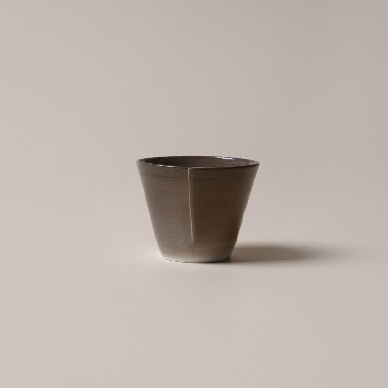 Autumn Mountain House Handmade Soda Fired Folded Teacup
