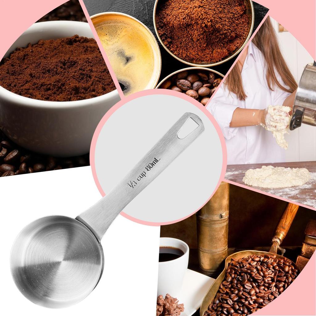 Measuring Spoon Stainless Steel Measuring Spoon Coffee Powder Spices Measure Scoop Kitchen Measuring Spoons