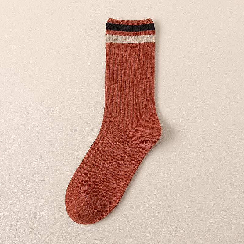 Female Autumn and Winter Fashion New Cotton Warm Long Tube Pile Socks