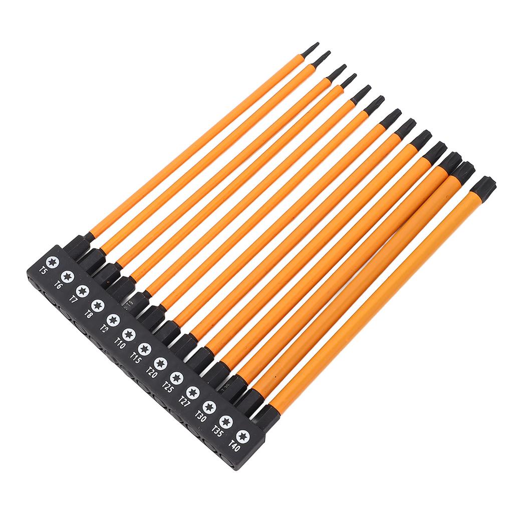 Set biți șurubelniță cu coadă hexagonală 150mm 14in Oțel aliaj S2 T5 T6 T7 T8 T9 T10 T15 T20 T25 T27 T30 T35