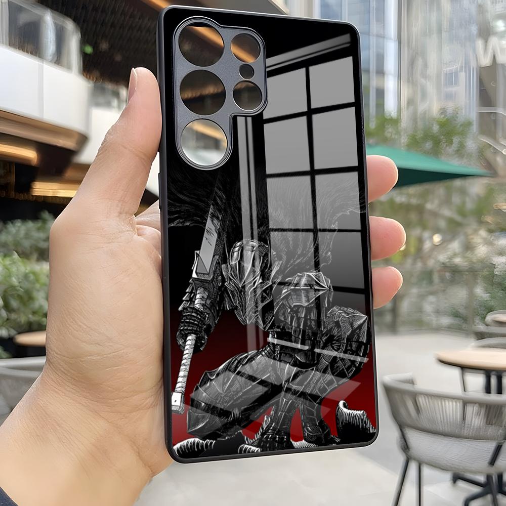 Comic Cool Popular Berserk Phone Case For S25 Ultra Samsung S24 Fe S22 S20 S23 21 Plus A54 A34 A53 A16 Glass Cover