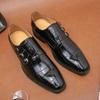 Fashion 2024 New White Monk Shoes Leather Loafers Men Dress Shoes Slip On Breathable Driving Shoes Multi Color Penny Moccasins Shoes Men