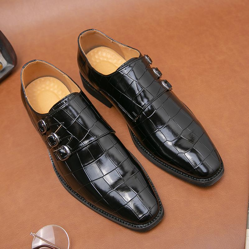 Fashion 2024 New White Monk Shoes Leather Loafers Men Dress Shoes Slip On Breathable Driving Shoes Multi Color Penny Moccasins Shoes Men