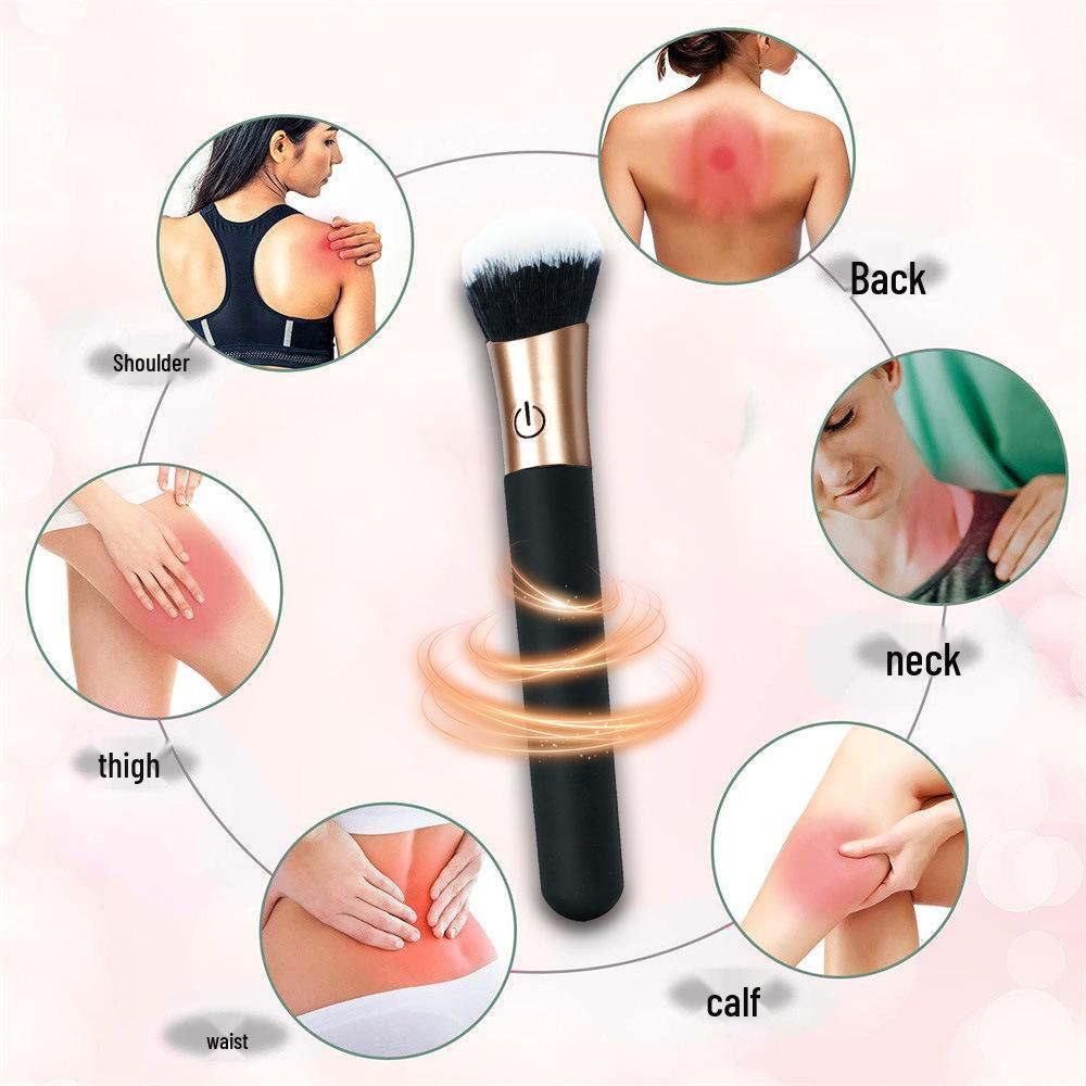 Customized Vibrating Makeup Brush Insert - Female Electric Massager & Orgasm Enhancer