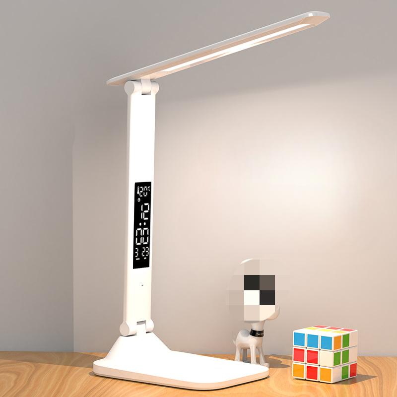 

180 перезаряжаемых светодиодных часов с регулируемой яркостью, вращающаяся складная настольная лампа для чтения, защита глаз, новый USB