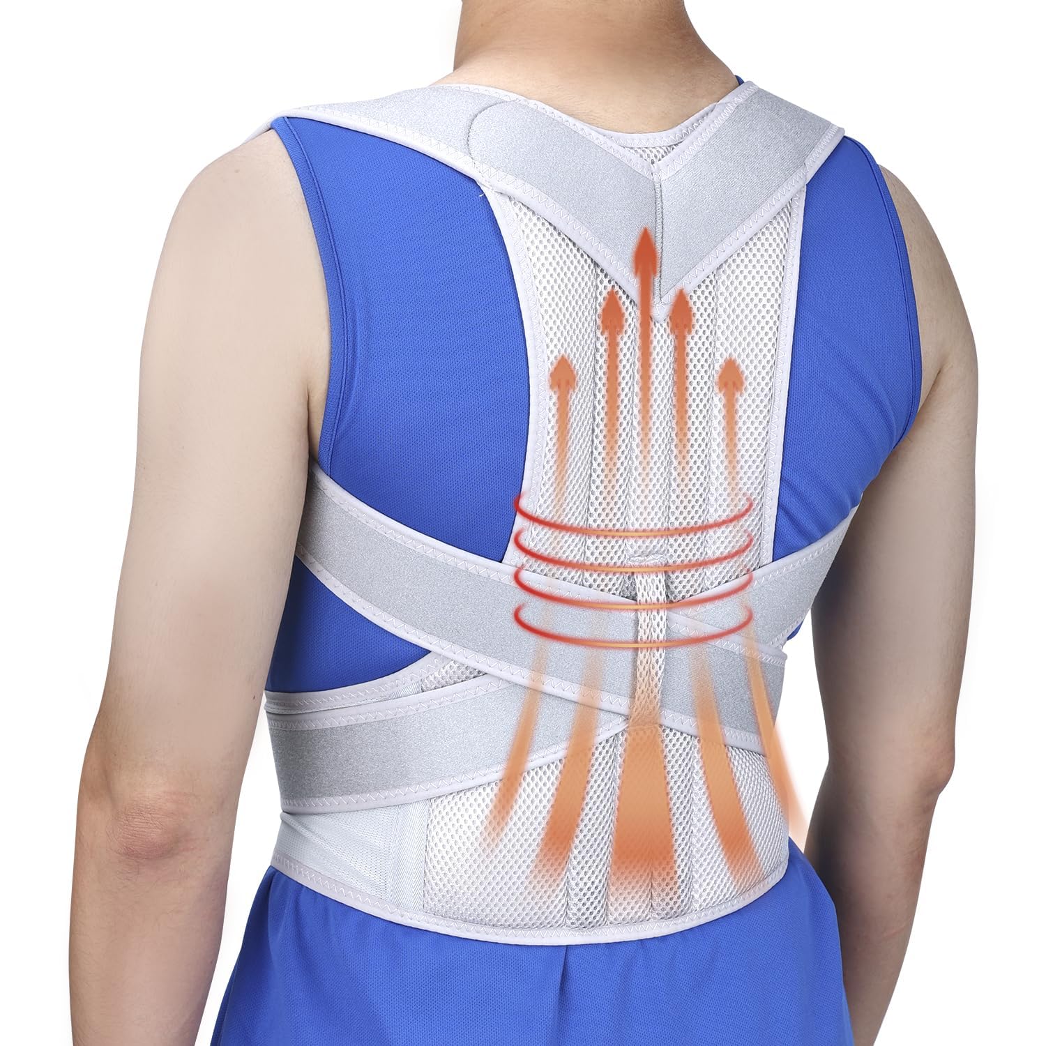 

INTOSEA Posture Support Recommended by Judo Posture Waist Strong Fixed Beautiful Back Back Japanese Instruction Gift Belt, Therapists, Breathable, сірий колір