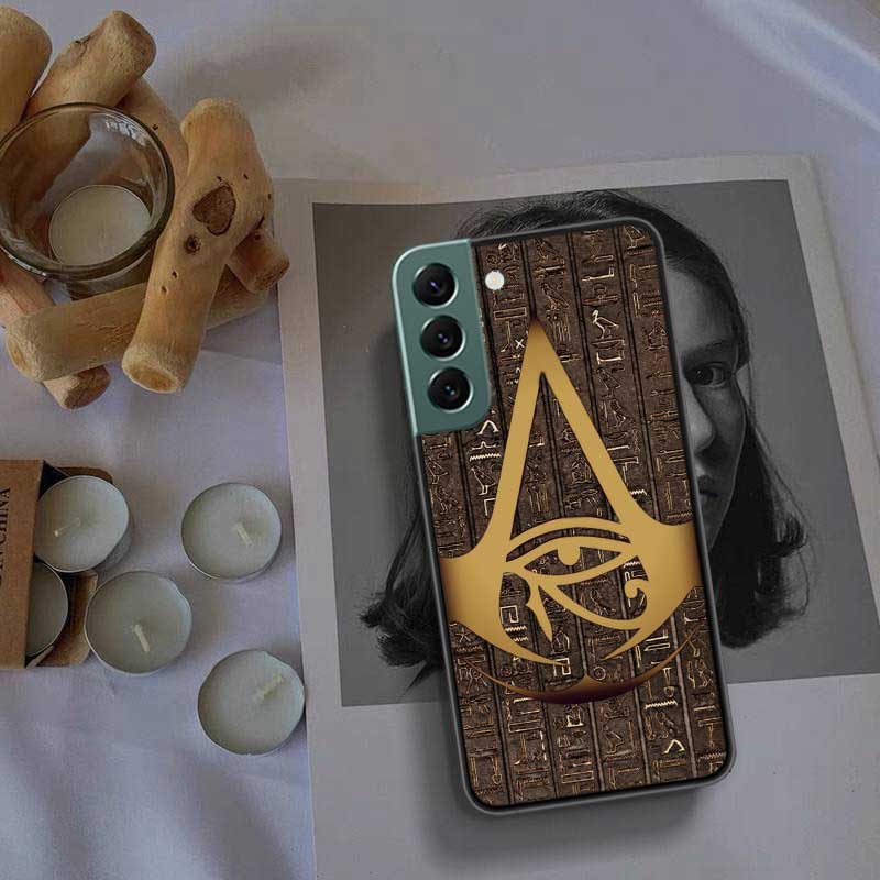 Egypt Pharaoh Mural Phone Case For Samsung A02 A03 A03S A04 A04S Galaxy A55 A35 A25 A15 S10 Lite A9 A8 A7 A6 Plus A90 A80 Cover