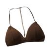 Large Backless French Triangle Deep V-Neck Camisole Bra for Women