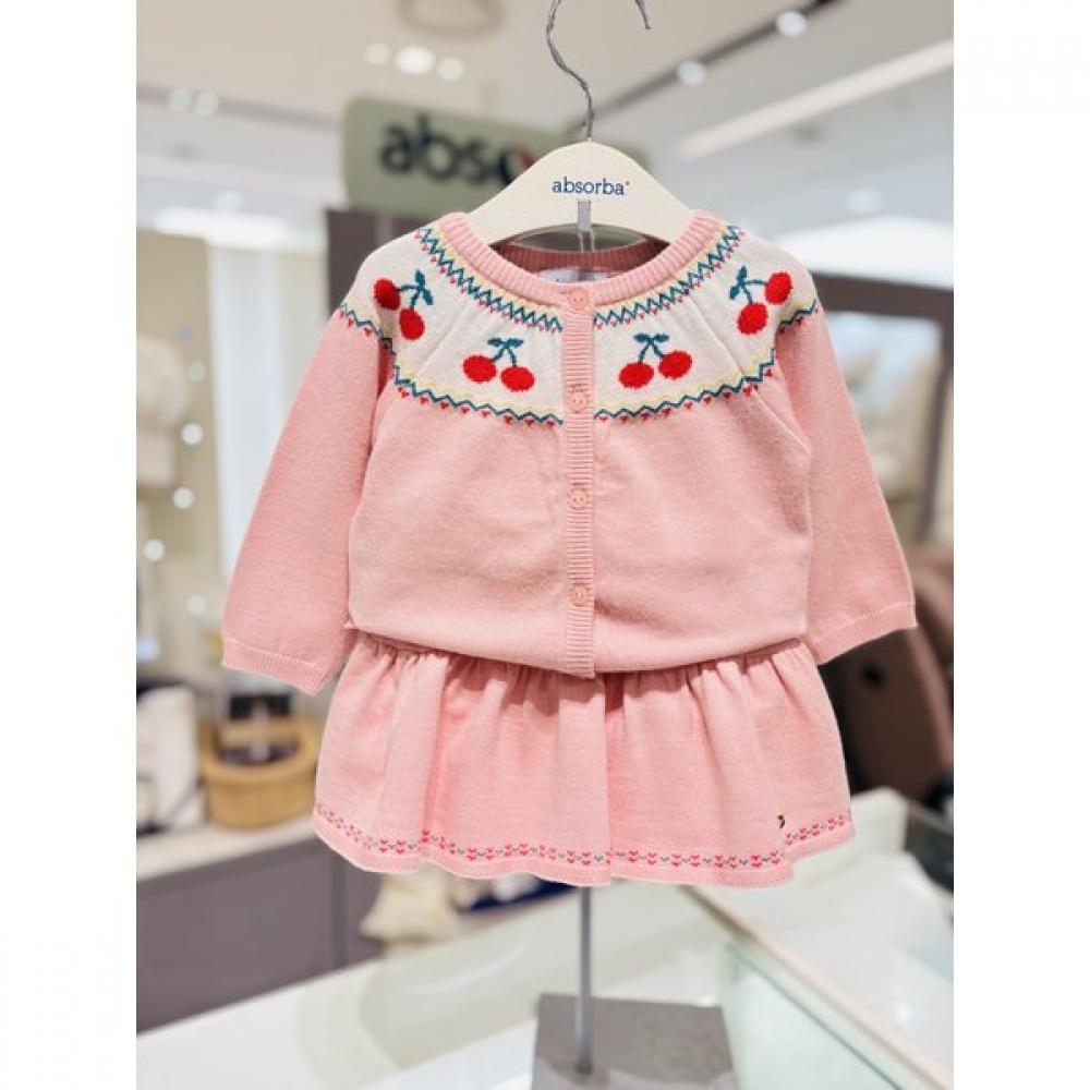 Absorba Lill Knit Cardigan Set Light Pink A1121202a Light pink/80(6-12M)