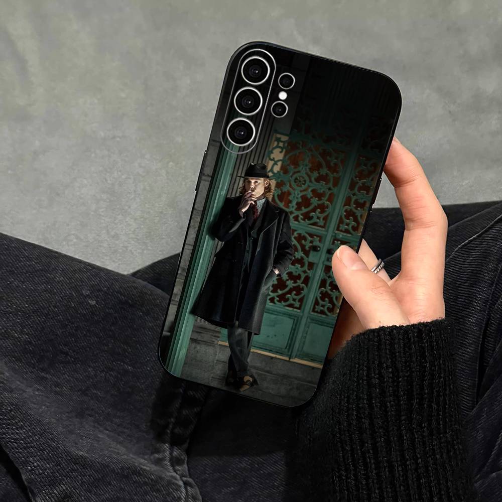 Actor Sam Reid Phone Case Black Silicone Soft For Samsung S25,S24,S21,S22,S23,S30,Ultra,S20,Plus,Fe,Lite
