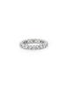 Hyeres Lor Essence Silver (W) Classic Tennis Ring 3.0Mm White Hl4R42411W9