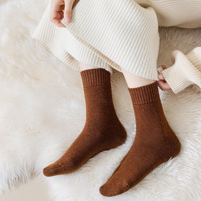 "Women's 60% Wool Warm Thick Terry Winter Socks"