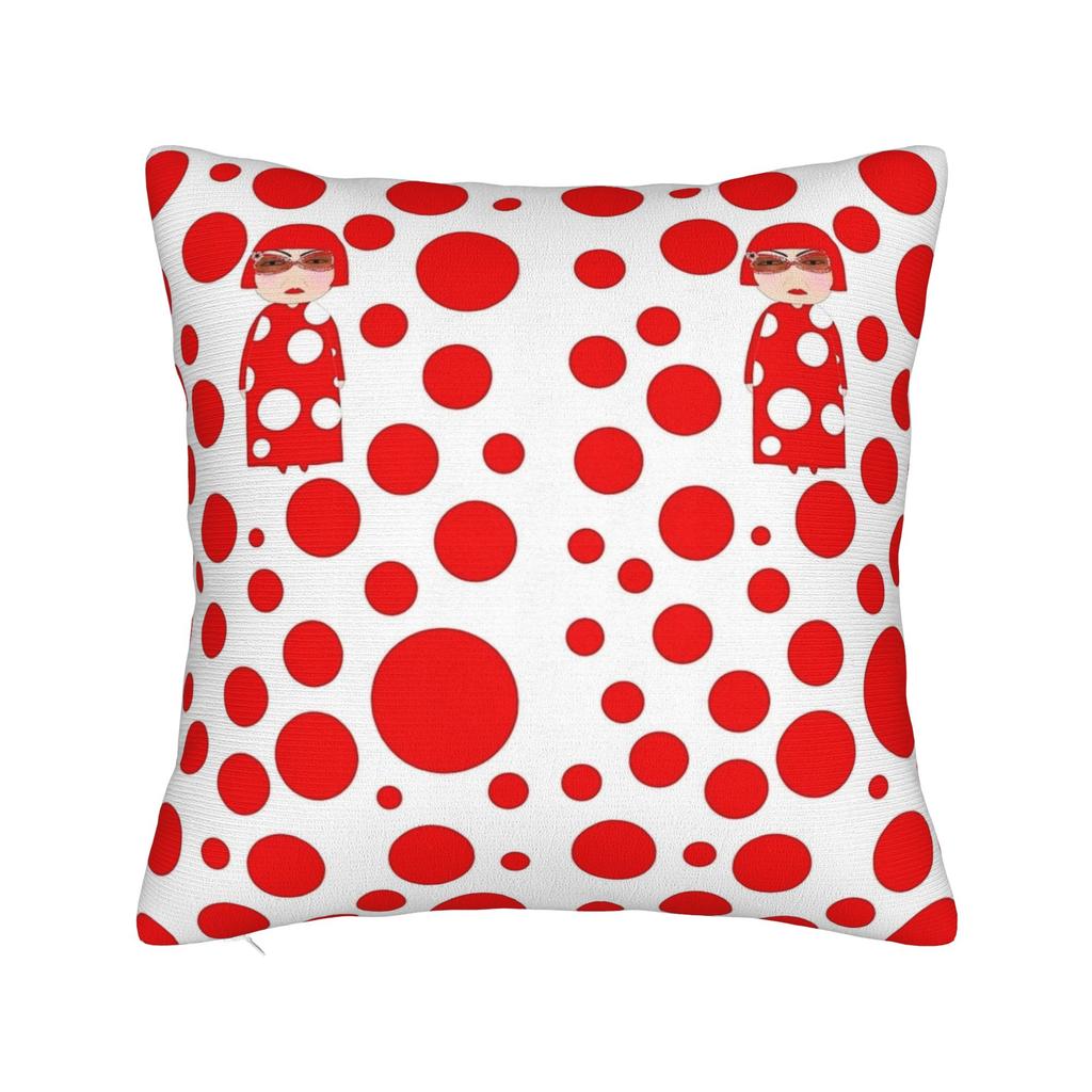 Yayoi K-Kusama Pillowcase Soft Fabric Cushion Cover Decorations Pillow Case Cover Home Square 40X40Cm