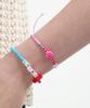 Bonbeau Kitsch Motives Charm Beads Knot Bracelet Kitsch Smile Teddy Bear Charm Beads Thread Bracelet Knot Bracelet