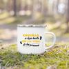 Spanische Print Tasse Kaffee Tee Tassen Getränke Wasserbecher Lehrerleben Emaille Tassen Schule Zuhause Griff Trinkgeschirr Beste Geschenke für Lehrer