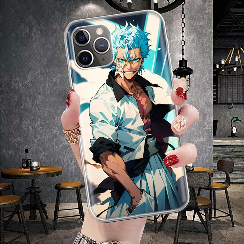 

Grimmjow 6 Bleach Soft Phone Case For IPhone 11 17 Air 16E 16 Pro Max 15 + 14 Plus 13 Mini 12 Apple 7 SE 8 Fundas Coque 11 17 Ai iPhone 15 Plus