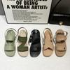 New Internet Celebrity Sandals Female Casual Fashion Daily Student Platform Fairy Wind Beach Flat Roman Sandals